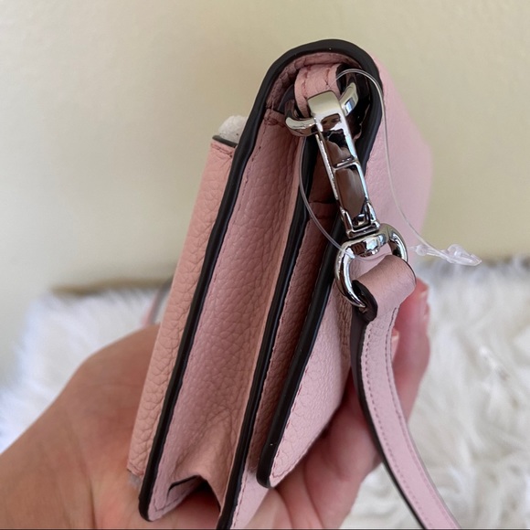 New Michael Kors pebble leather wallet crossbody bag - Picture 9 of 13